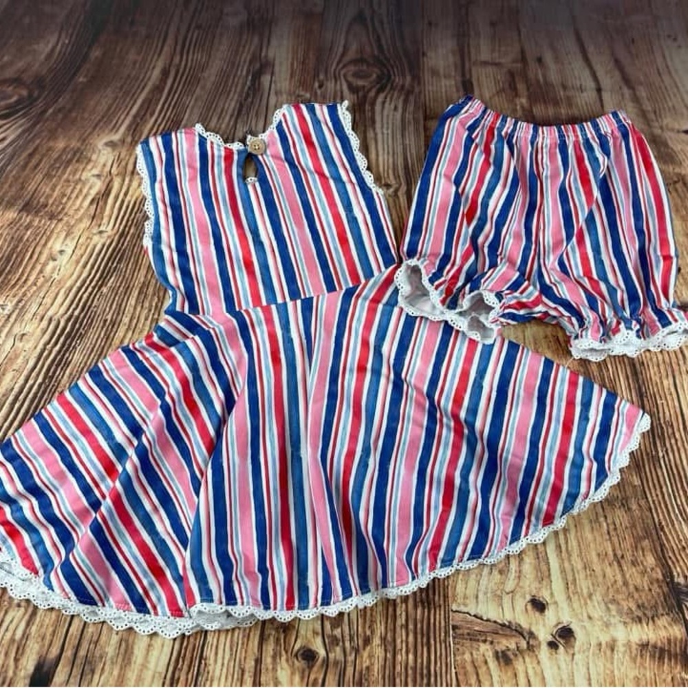 Mini Boho RWB Knit Set - Picture 2 of 3